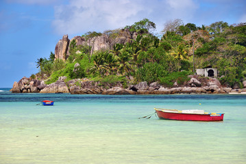 Fototapeta na wymiar Seychelles islands scenery, Mahe
