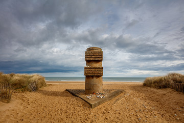 World War II D Day memorial on Juno Beach, Graye sur mer, France