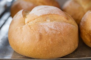 large round loaf of bread