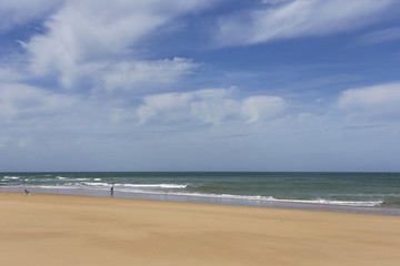 Fototapeta na wymiar Typical wild beach in Tangier