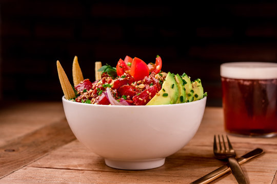 Bowl of tasty salad