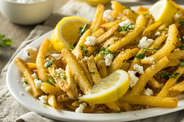 Homemade Greek Feta and Parsley Fries