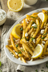 Homemade Greek Feta and Parsley Fries