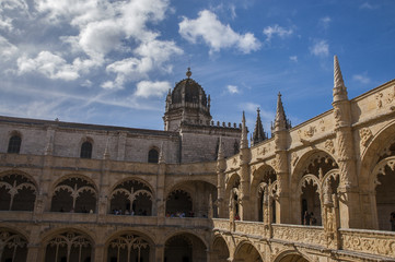 Fototapeta na wymiar The Jerónimos Monastery (Hieronymites Monastery), Lisbon, Portugal