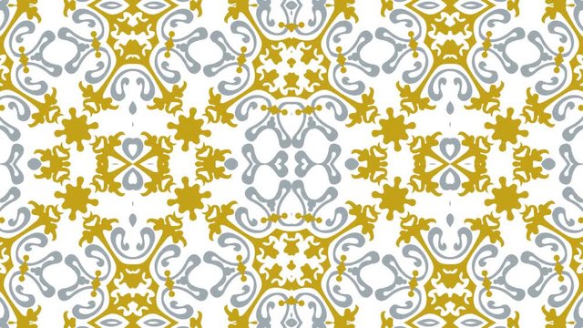Kaleidoscope seamless loop sequence mandala patterns abstract multicolored motion graphics background. Ideal for yoga, clubs, shows