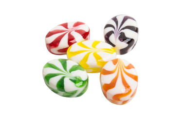 fruit milk candy isolated