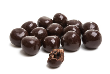 chocolate dragée with fruit