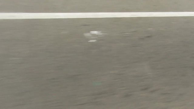 Different colors lines drawn on the road having gap indicates line changing is allowed.