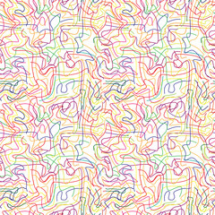 Seamless repeating pattern of strokes