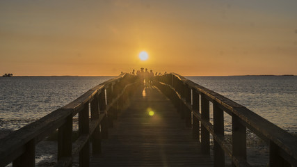 Obraz premium Crystal Beach, Florida Sunset
