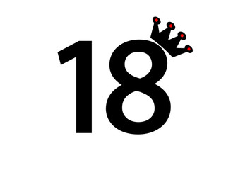 Eighteen years happy birthday