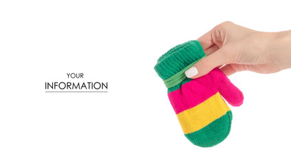 Mittens baby in hand pattern