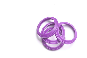 Fototapeta premium Oil Seal chemical resistance for Industrial on white background.