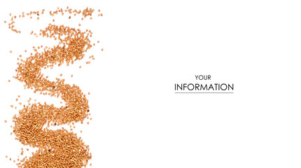 Pile of buckwheat groats pattern