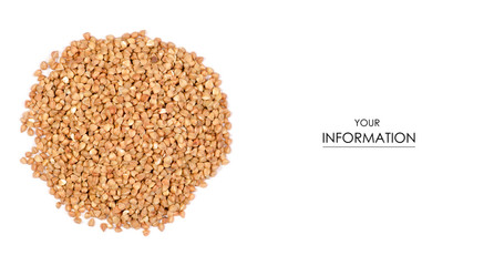 Pile of buckwheat groats pattern