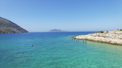 Ocean with mountains in Albania