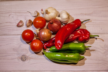 Ingredientes para una ensalada