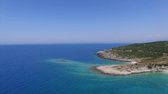Shallow water in Albania