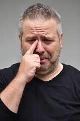 Obraz premium Tearful Male Person