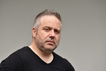 Fototapeta premium Unemotional Caucasian Man