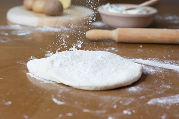 Making of Homemade cheese Pie or other kind of pastry appetizer