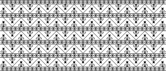Traditional Romanian folk art knitted embroidery pattern