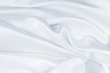 Fototapeta premium Smooth elegant grey silk or satin luxury cloth as wedding background. Luxurious Christmas background or New Year background design