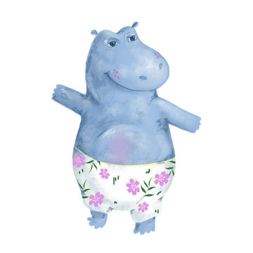 Hippo Clip art animal hippopotamus