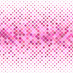 Abstract colored square pattern background - geometric vector graphic from diagonal squares in pink tones