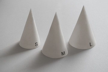 Fototapeta premium Various size dunce caps