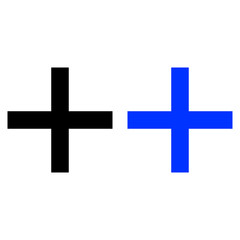 Plus flat icon