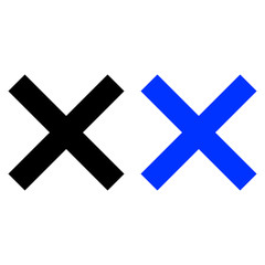 Fototapeta premium Cross flat icon