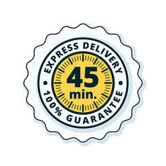 45 minutes Express Delivery illustration