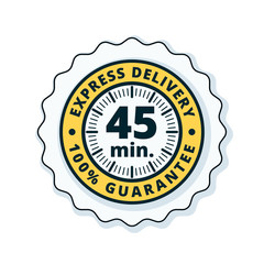 45 minutes Express Delivery illustration