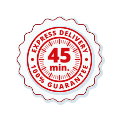 45 minutes Express Delivery illustration