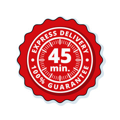 45 minutes Express Delivery illustration