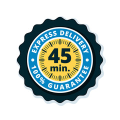 45 minutes Express Delivery illustration
