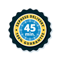 45 minutes Express Delivery illustration