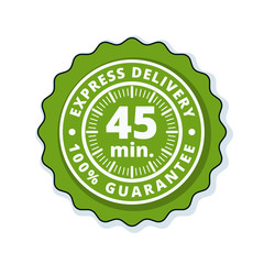 45 minutes Express Delivery illustration