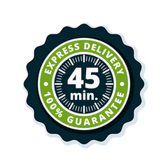45 minutes Express Delivery illustration