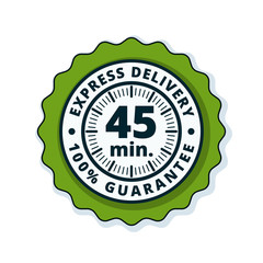 45 minutes Express Delivery illustration