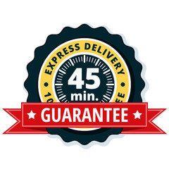 45 minutes Express Delivery illustration