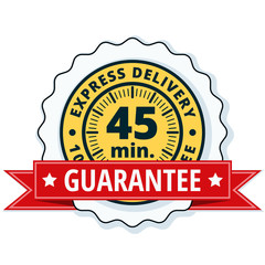 45 minutes Express Delivery illustration