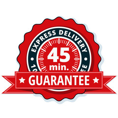 45 minutes Express Delivery illustration