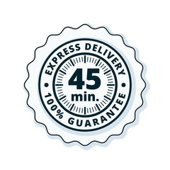 45 minutes Express Delivery illustration