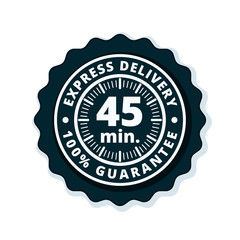 45 minutes Express Delivery illustration