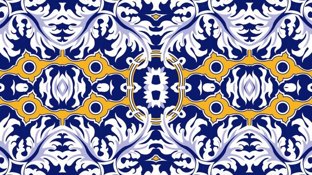 Kaleidoscope seamless loop sequence mandala patterns abstract multicolored motion graphics background. Ideal for yoga, clubs, shows