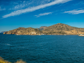 Naklejka premium Views of the port of Cartagena in Murcia, Spain.