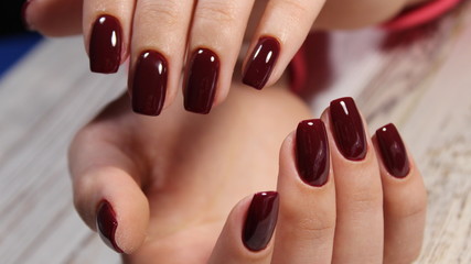 beautiful red nails
