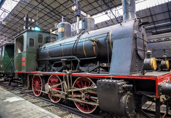 Fototapeta na wymiar Steam Locomotive detail